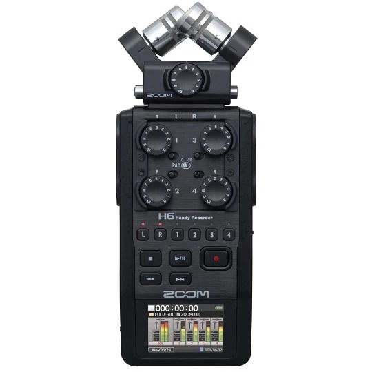 ZOOM H6 Handy Recorder (Black)